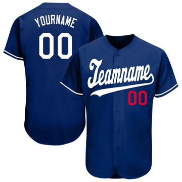 Custom Blue Millitary Camouflage Royal Blue White Baseball Jerseys