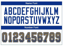 Load image into Gallery viewer, Custom Gray Royal-Gold Mesh Drift Fashion Football Jersey
