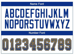 Custom Gray Royal-Gold Mesh Drift Fashion Football Jersey