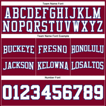 Load image into Gallery viewer, Custom Maroon White-Royal Authentic Throwback Basketball Shorts
