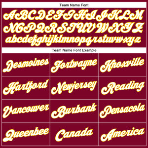 Custom Maroon White Pinstripe White-Gold Authentic  Basketball Jersey