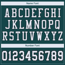 Load image into Gallery viewer, Custom Midnight Green White-Black Mesh Authentic Football Jersey
