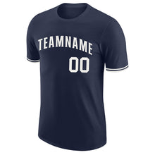Load image into Gallery viewer, Custom Navy White Performance T-Shirt
