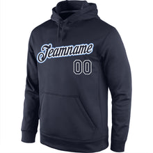 Load image into Gallery viewer, Custom Stitched Navy Navy-White Sports Pullover Sweatshirt Hoodie
