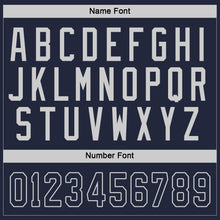 Load image into Gallery viewer, Custom Navy Navy-Gray Hockey Jersey
