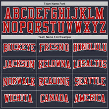 Load image into Gallery viewer, Custom Stitched Navy Red-White Sports Pullover Sweatshirt Hoodie

