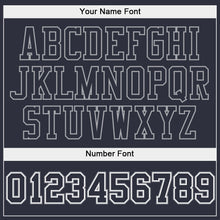 Load image into Gallery viewer, Custom Stitched Navy Navy-Gray Sports Pullover Sweatshirt Hoodie
