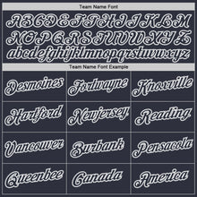 Load image into Gallery viewer, Custom Stitched Navy Navy-Gray Sports Pullover Sweatshirt Hoodie
