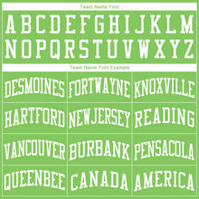 Load image into Gallery viewer, Custom Neon Green White Round Neck Suit Basketball Jersey

