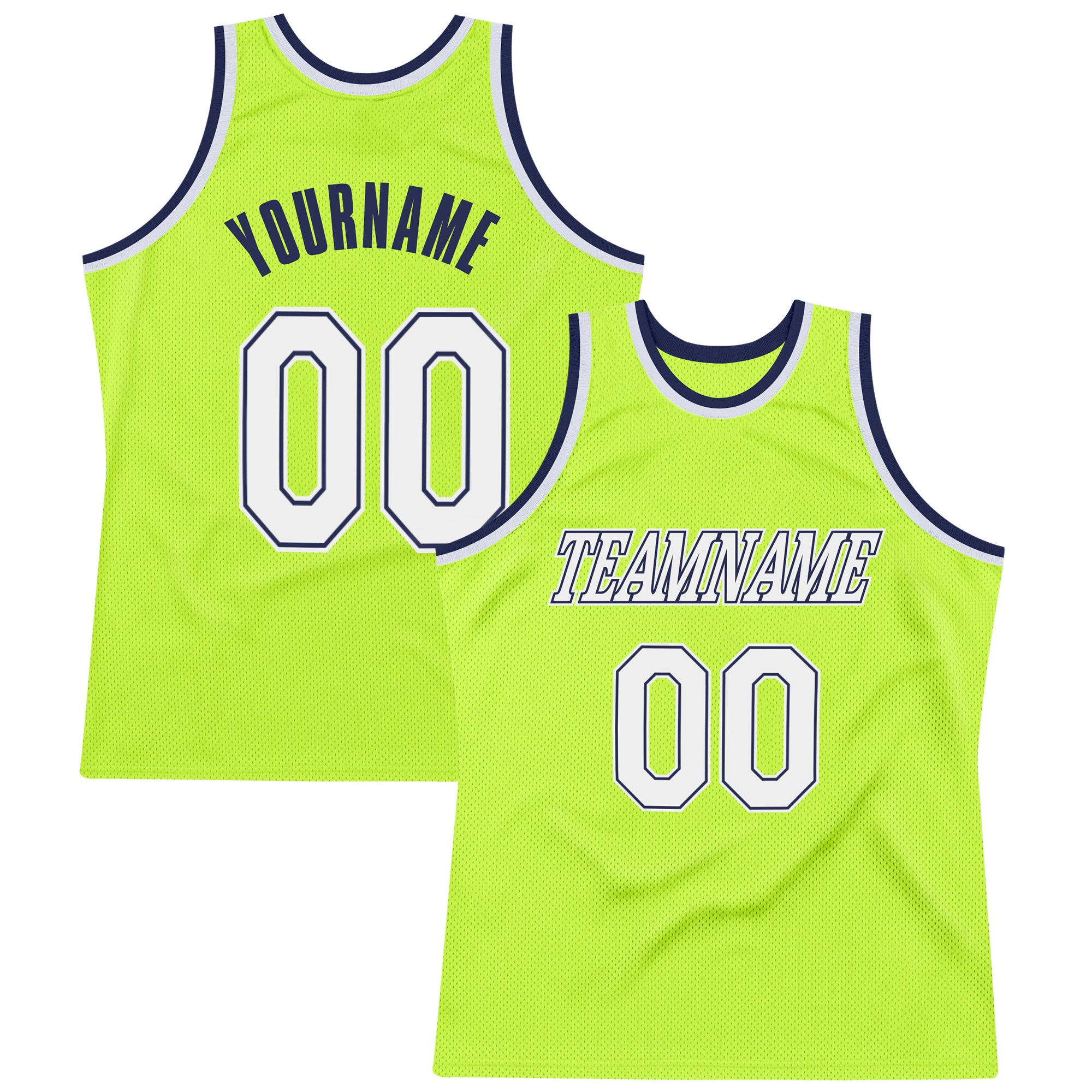 Custom Neon Green Royal Authentic Throwback Basketball Jersey Sale – UKSN  INC