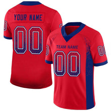Load image into Gallery viewer, Custom Scarlet Royal-White Mesh Drift Fashion Football Jersey
