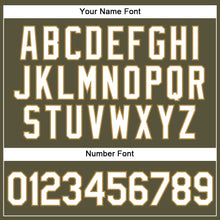 Load image into Gallery viewer, Custom Olive White-Old Gold Authentic Salute To Service Baseball Jersey
