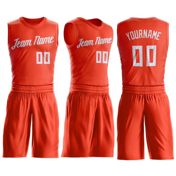 Custom Orange White Round Neck Basketball Jersey – FiitgCustom