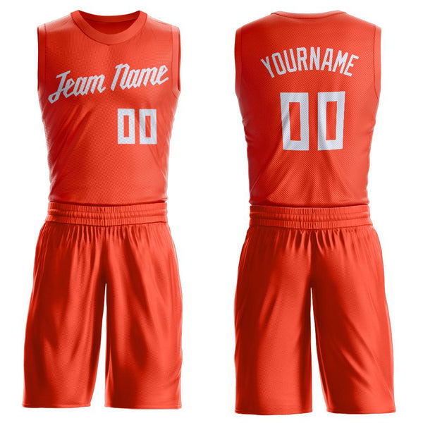 Custom Orange White Round Neck Basketball Jersey – FiitgCustom