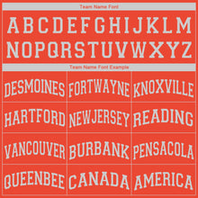 Load image into Gallery viewer, Custom Orange White V-Neck Basketball Jersey
