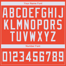 Load image into Gallery viewer, Custom Orange White V-Neck Basketball Jersey
