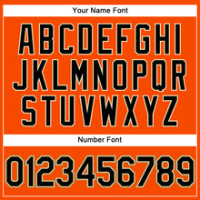 Load image into Gallery viewer, Custom Orange Black Pinstripe Black-Old Gold Authentic Baseball Jersey
