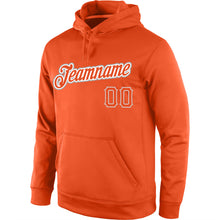 Load image into Gallery viewer, Custom Stitched Orange Orange-Gray Sports Pullover Sweatshirt Hoodie
