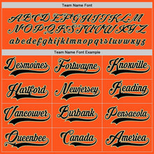 Load image into Gallery viewer, Custom Orange Black-Cream Hockey Jersey
