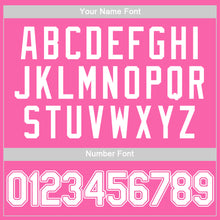 Load image into Gallery viewer, Custom Pink White Authentic Baseball Jersey
