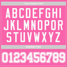 Load image into Gallery viewer, Custom Pink White Authentic Baseball Jersey
