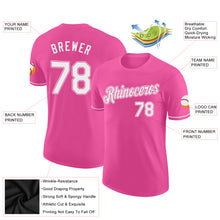 Load image into Gallery viewer, Custom Pink White Performance T-Shirt
