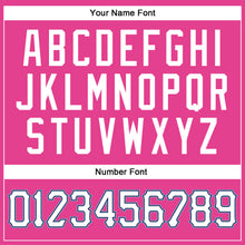 Load image into Gallery viewer, Custom Pink White-Navy Authentic Baseball Jersey
