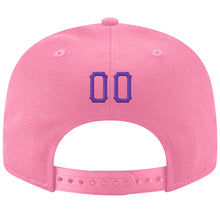 Load image into Gallery viewer, Custom Pink Purple-White Stitched Adjustable Snapback Hat
