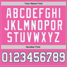 Load image into Gallery viewer, Custom Pink White-Light Blue Authentic Baseball Jersey
