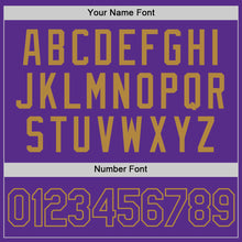 Load image into Gallery viewer, Custom Purple Purple-Old Gold Performance T-Shirt
