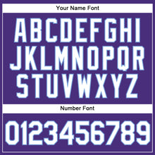Load image into Gallery viewer, Custom Purple White-Light Blue Authentic Baseball Jersey
