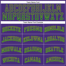 Load image into Gallery viewer, Custom Purple Kelly Green-Gold Authentic Drift Fashion Baseball Jersey
