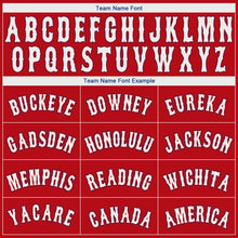 Load image into Gallery viewer, Custom Red White-Royal Authentic Baseball Jersey
