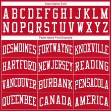Load image into Gallery viewer, Custom Red White Round Neck Basketball Jersey
