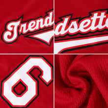 Load image into Gallery viewer, Custom Red White-Orange Authentic Baseball Jersey
