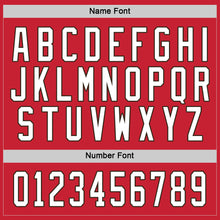 Load image into Gallery viewer, Custom Red White-Brown Hockey Jersey
