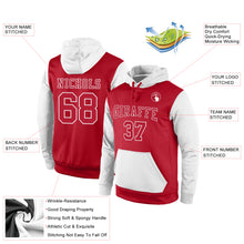 Load image into Gallery viewer, Custom Stitched Red Red-White Sports Pullover Sweatshirt Hoodie
