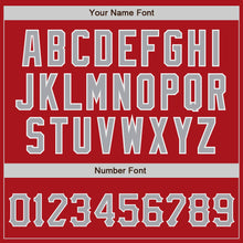 Load image into Gallery viewer, Custom Red Gray-White Authentic Baseball Jersey
