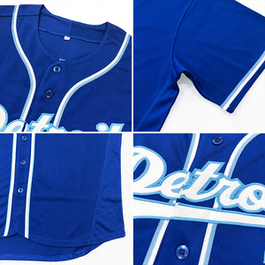 Custom Royal Orange-White Authentic Baseball Jersey