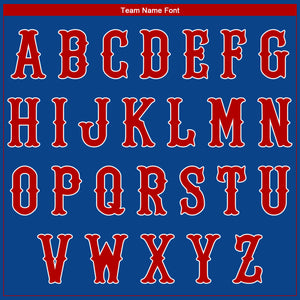 Custom Royal Red-White Authentic Baseball Jersey
