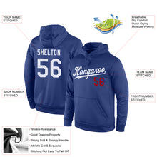 Load image into Gallery viewer, Custom Stitched Royal White-Red Sports Pullover Sweatshirt Hoodie
