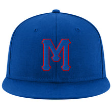 Load image into Gallery viewer, Custom Royal Royal-Red Stitched Adjustable Snapback Hat
