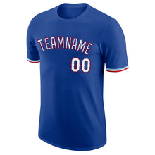 Load image into Gallery viewer, Custom Royal White-Red Performance T-Shirt
