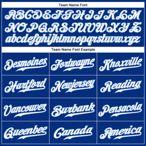 Custom Royal White Pinstripe White-Light Blue Authentic Baseball Jersey