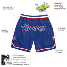 Load image into Gallery viewer, Custom Royal Royal-Red Authentic Throwback Basketball Shorts
