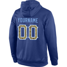 Load image into Gallery viewer, Custom Stitched Royal Camo-Light Blue Sports Pullover Sweatshirt Hoodie
