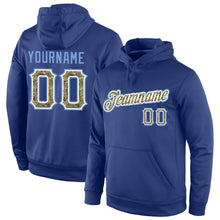 Load image into Gallery viewer, Custom Stitched Royal Camo-Light Blue Sports Pullover Sweatshirt Hoodie

