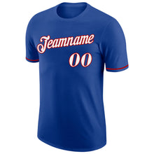Load image into Gallery viewer, Custom Royal White-Red Performance T-Shirt
