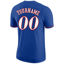 Load image into Gallery viewer, Custom Royal White-Red Performance T-Shirt
