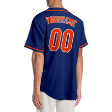 Load image into Gallery viewer, Custom Royal Orange-White Authentic Baseball Jersey
